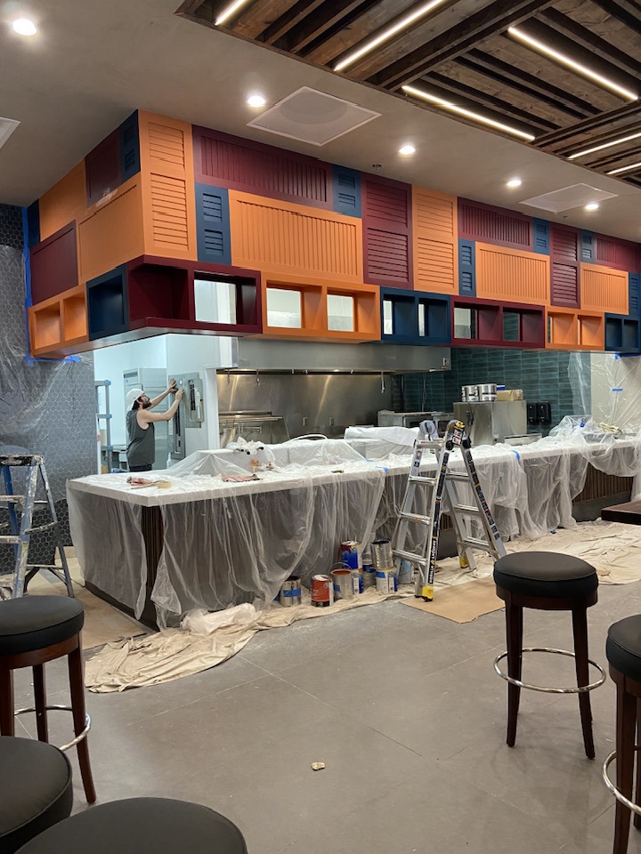 Interior Painting, texture, carpentry installation and more for Commercial properties and businesses - HG Andres Painting in Dallas-Ft Worth