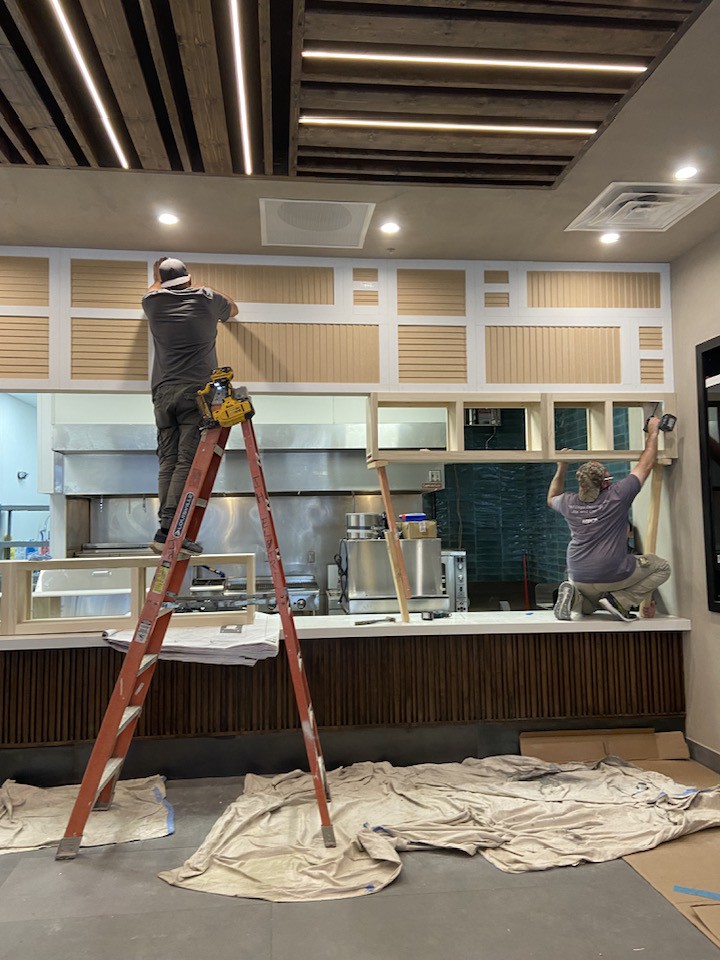 Interior Painting, texture, carpentry installation and more for Commercial properties and businesses - HG Andres Painting in Dallas-Ft Worth